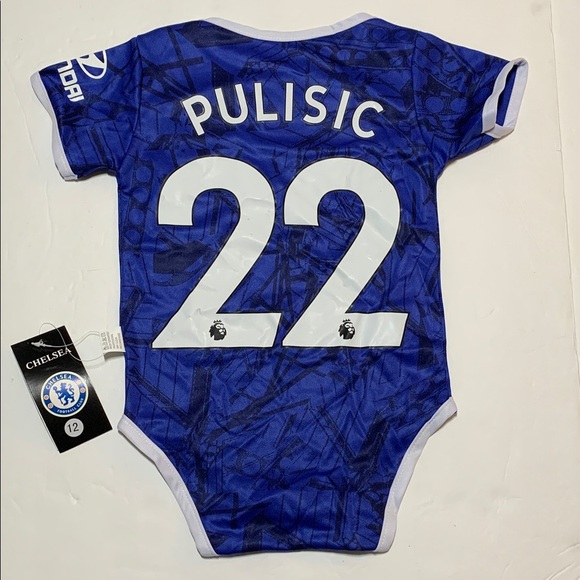 Pulisic Chelsea Football Club Soccer Jersey Baby Bodysuit 9-12 Mos NWT - Picture 5 of 7